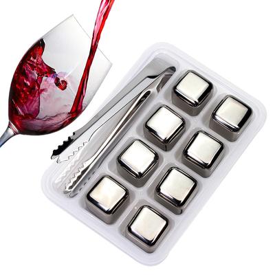 1 Pcs Edelstahl Eiswürfel, Wiederverwendbare Whisky Eiswürfel, Halten Sie Ihr Getränk Kühl für EINE Längere Zeit ZH