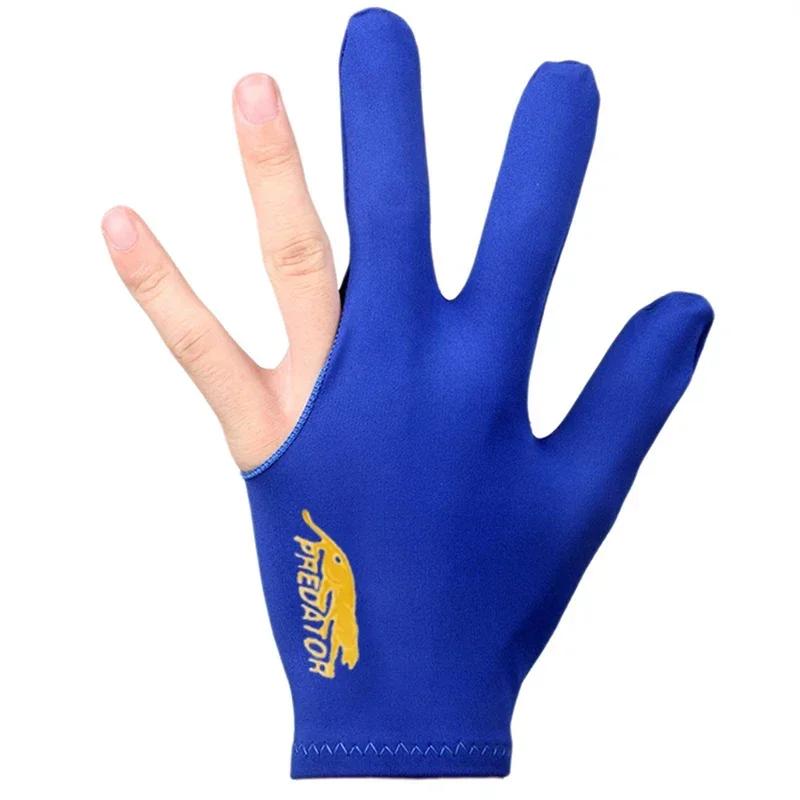 Three Fingers Full-Finger Snooker Pool Cue Billiard Glove for Left Hand Lycra