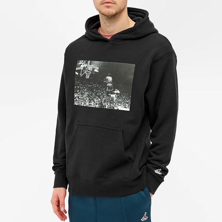 Air Jordan X Union LA Co-Branded Printed Hoodie Men Tops Black CV1349-010