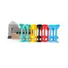 TOSSIT Game Set Suction Cup Throw Party Game Family Friendly Friend Pack 4 Colors Red Cyan Light Blue Yellow Portable - Indoor/Outdoor - - - Fun!