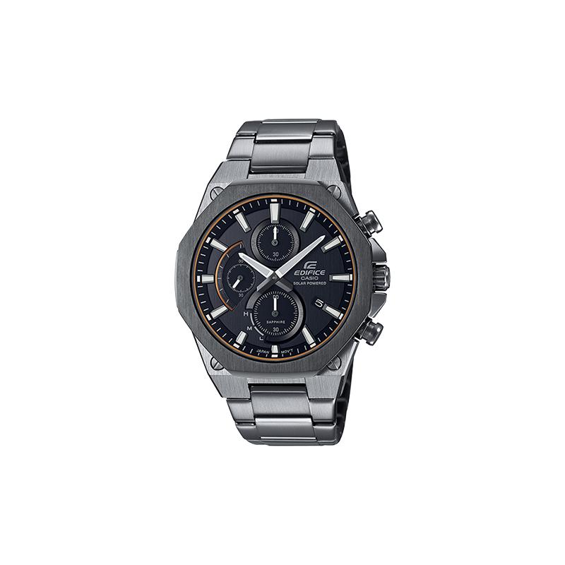 

Casio EDIFICE High Performance Thin Solar Quartz Movement Stainless Steel Strap Japanese and Korean Watch Men s Watch Black Dial EFS-S570DC-1A чорний