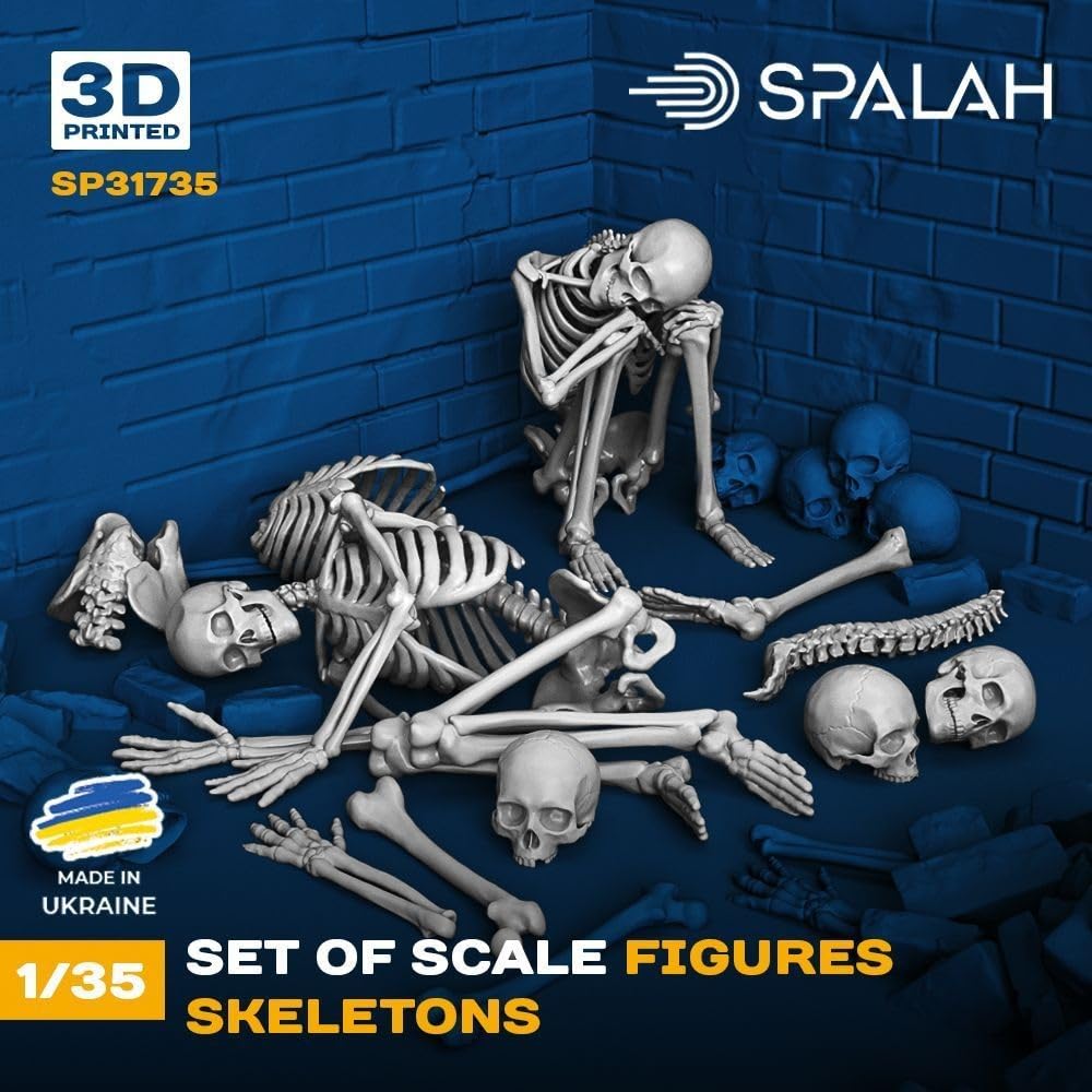 Spallach Skelett-Set 3D-Drucker-Kit SPU31735 1/35