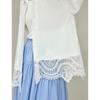 INMAN Women's French Lace Long Sleeve Blouse