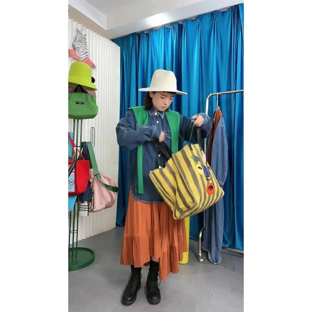 Canvas Women Tote Bag  New High-Capacity Fashion Zipper SOFT Vintage Girls Bag Shoulder Bag Handbag Shipping Bag