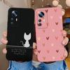 For Xiaomi 12 Pro Lite Ultra Phone Cases Butterfly Cat Heart Liquid Silicone Camera Protection Shell Cover For Xiaomi12 Bumper