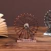 Metal Art Figurine Retro Ferris Wheel Model Crafts London Eye Ornament  Desk