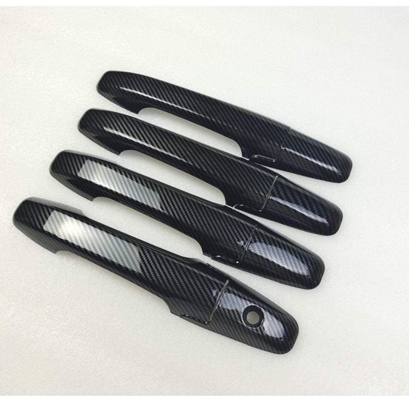Kohlefaser-Stil Außen Türgriff Abdeckung Zierleiste für Honda Civic 2006-2011 Außen Haltegriff Rahmen Hülle Aufkleber Auto-Styling