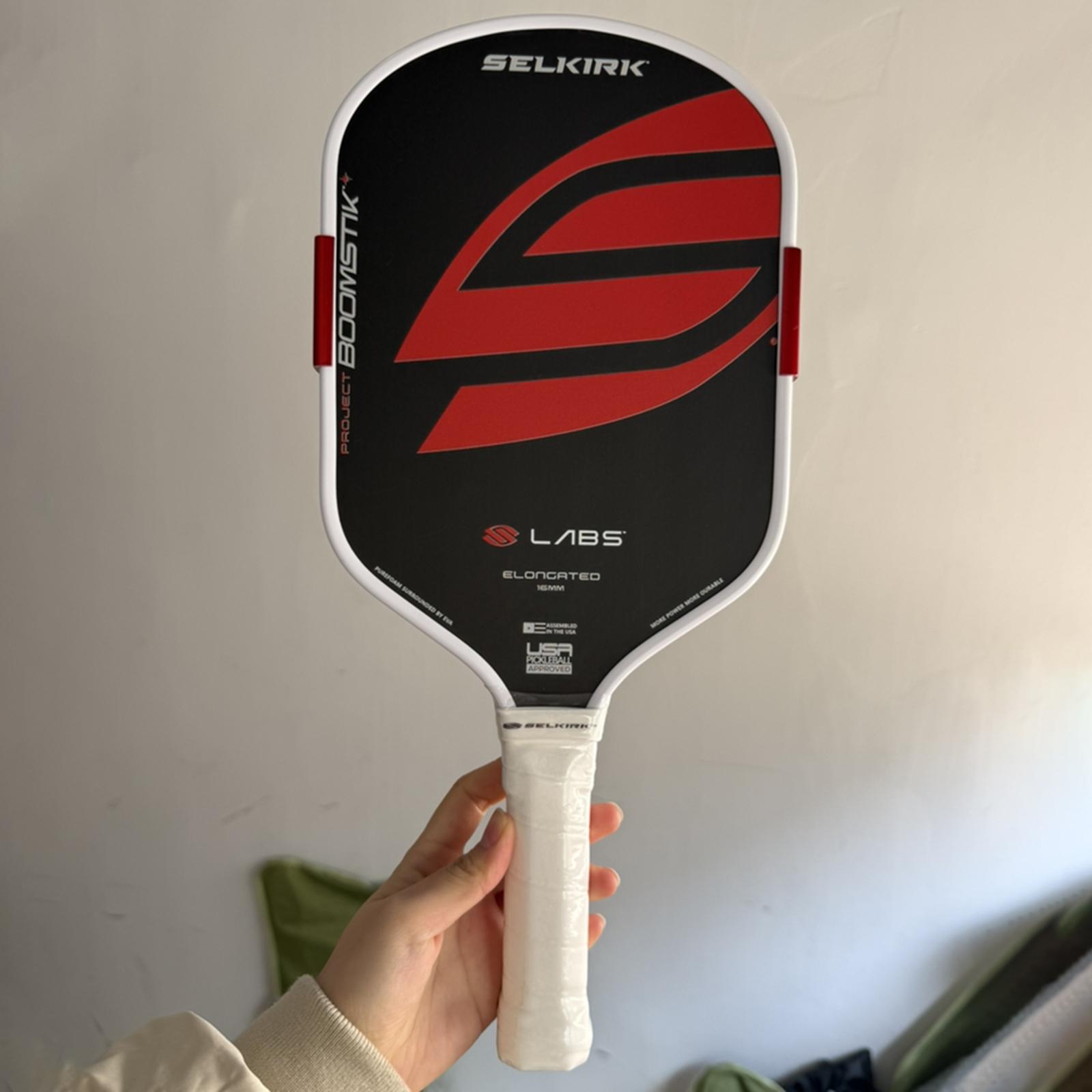 Pickleball Paddle Nonslip Elongated Handle Ergonomic Portable Versatile Professional Racquet for Indoor Outdoor Practicing