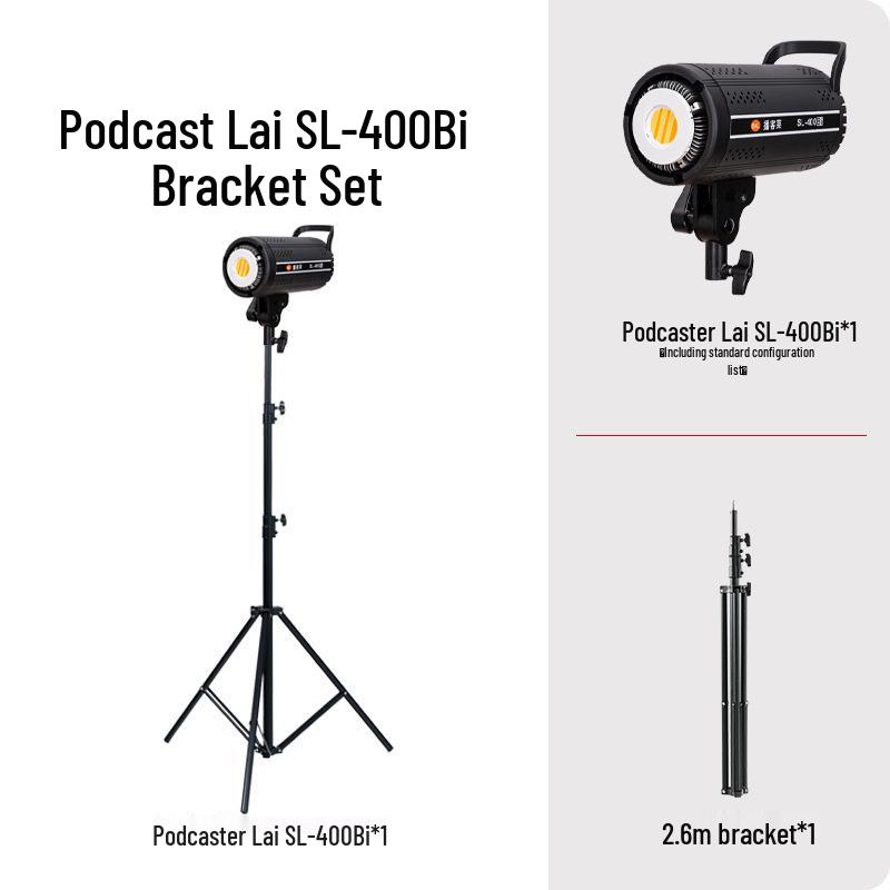 Holofote Yingbang 400W para Transmissão ao Vivo - Luz Suave de Preenchimento para Fotografia e Beleza