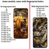 Phone Cover Case for Motorola Moto G52 G53 G30 G51 G73 G50 G71 Edge 20 Pro 30 Lite G22 Edge40 G60s G32 Cool Tiger Lion