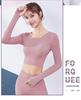 Women's Yoga Back Strap Bra Crop Top & Long Sleeve T-Shirt - Stretchy, Quick-Drying Fitness Wear