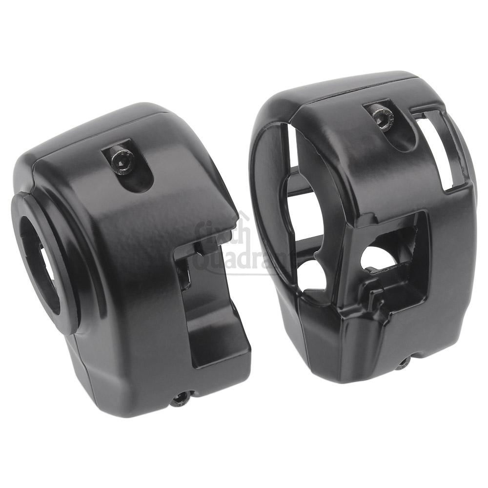 For Harley Touring Road King Special FLHRXS 2024 25 Motorcycle Handlebar Control Switch Housings Cover Kit Black/Chrome Aluminum