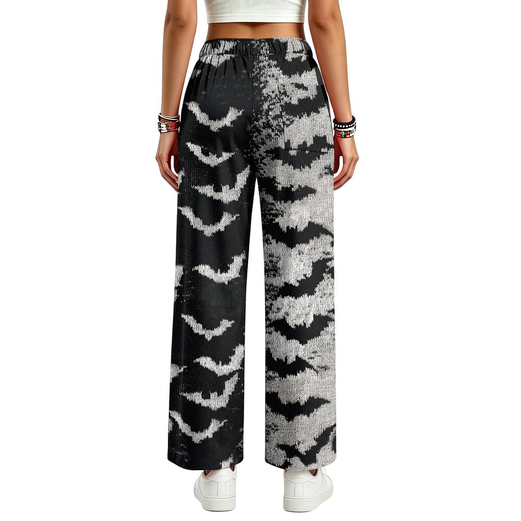 Women's Drawstring Elastic Waist Casual Pants with Pockets Color for Everyday Wear