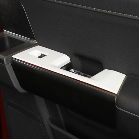 6x Window Lift Control Switch plates Cover For Ford F150 + White Accessories