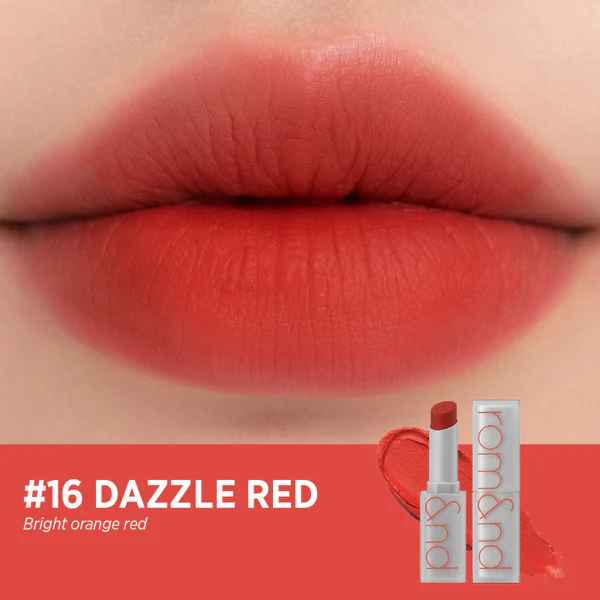 

Rom&nd Zero MATTE LIPSTICK, Стойкая, Макияж, Kbeauty, Корейская косметика, пробник #16 Dazzle Red