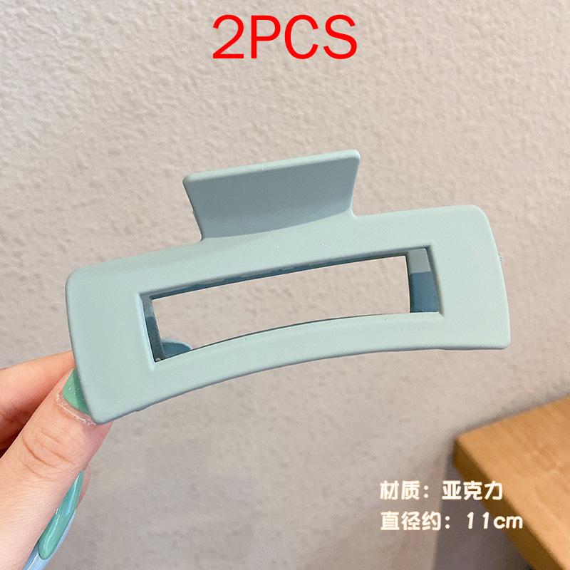 2 ΤΕΜ Premium Σετ Κεφαλών Νέο Γυναικείο Κλιπ Κλιπ Νύχι Μόδας Καφέ Μαύρο Ακρυλικό Μεγάλες Φουρκέτες Claw For Lady Clip Barrette Αξεσουάρ μαλλιών