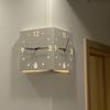Modern Silent Double-Sided Wall Clock for Living Room