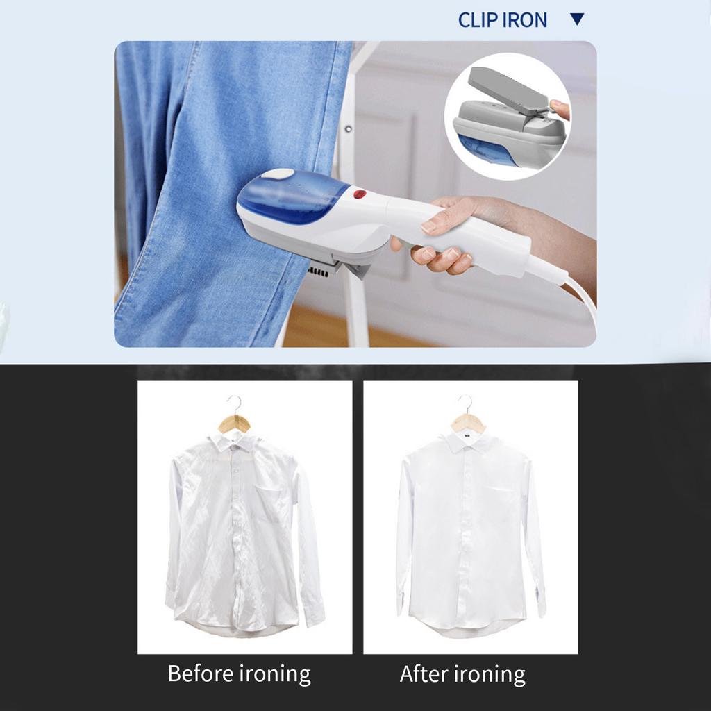 Handheld Travel Ironing Machine Mini Handheld Ironing Machine With 800 Wattsg Fabric Steam Iron Suitable For Home Office And Travel