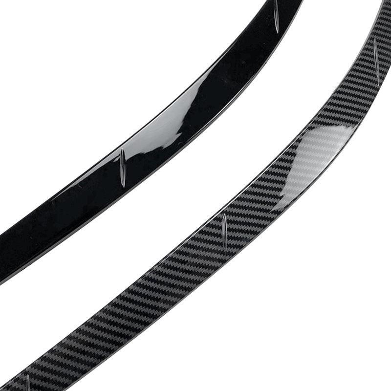 2pcs Carbon Texture/Bright Black ABS Car Headlight Eyebrow Trim Cover For VW Tiguan MK1 2011 2012 2013 2014 2015 2016