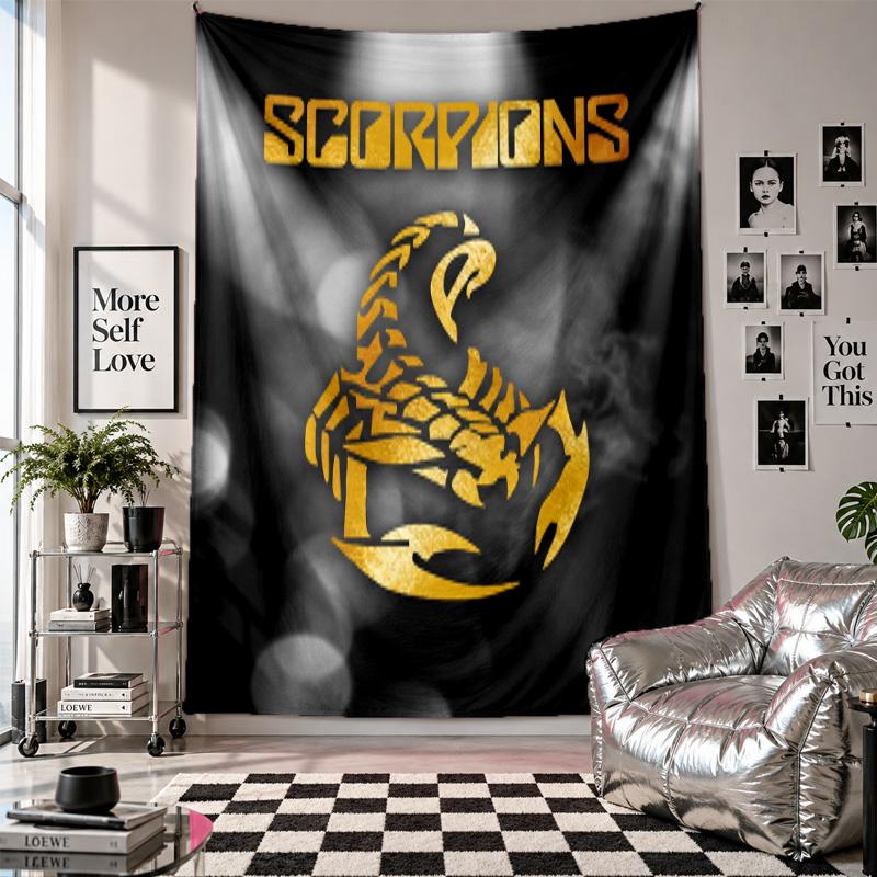 Scorpions Wall Tapestry Home Decor Wall Hanging Cloth for Bedroom Living Room Background