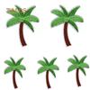 5Pcs Coconut Palm Tree Embroidered Patch Iron on Patch DIY Sewing Applique Portable travel Csaul