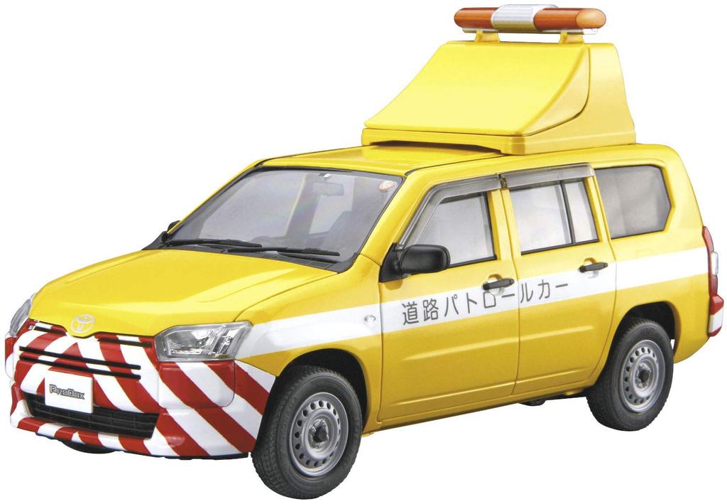 Aoshima Bunka Kyozai The Model Car Series SP Toyota NCP160V Probox 2014 Road Patrol Car Plastic Model Kit 1/24