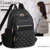 Korean Style Women's Large Capacity Diamond Pattern Backpack