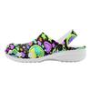White EVA Clogs with Halloween Ghost Print, Lightweight Slip On Garden Shoes, Breathable Beach Sandals, Indoor Outdoor Slippers for Men Women