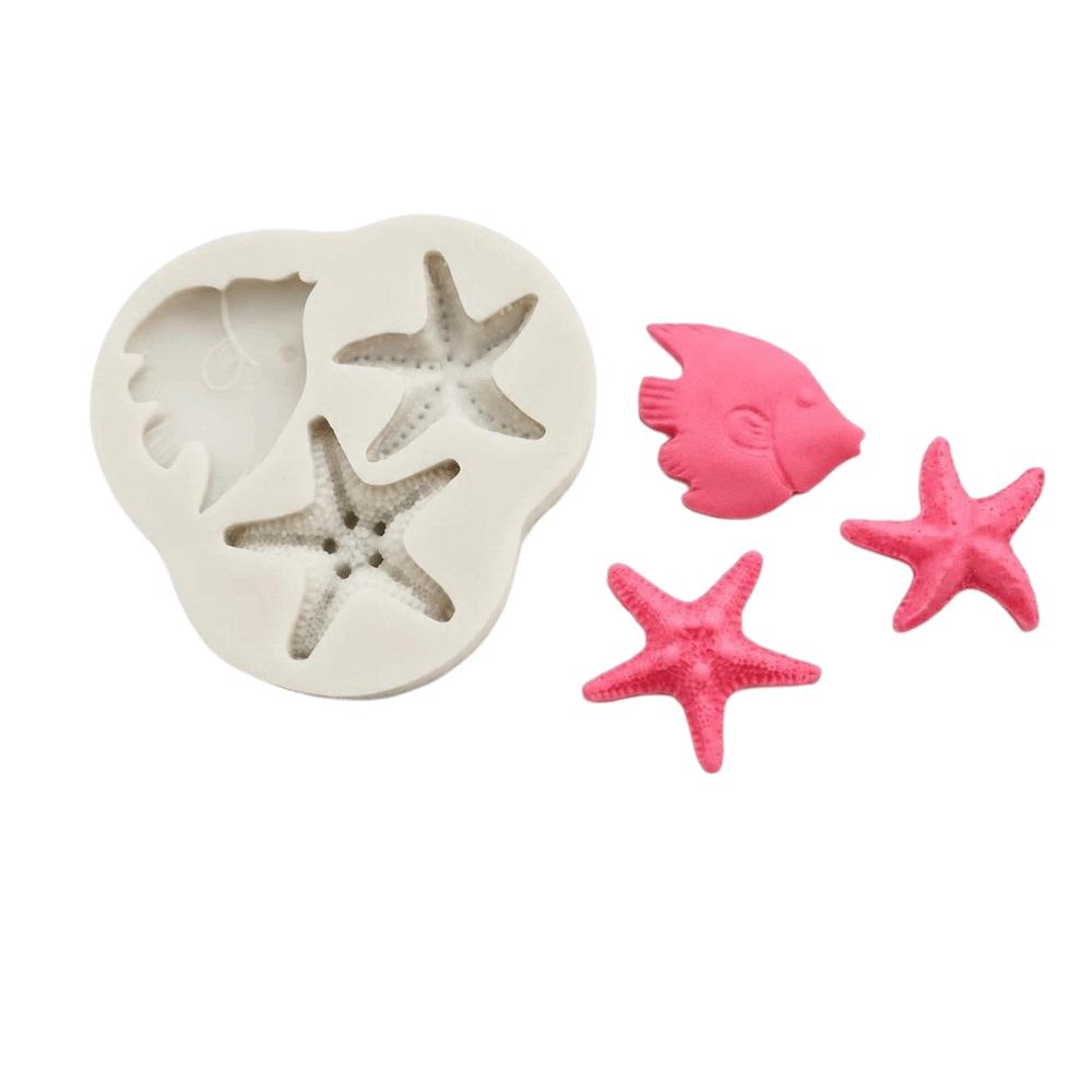 3PCS Heat Resistant Mermaid Tail Silicone Mold Silicone Baking Mold Birthday Cake Decoration