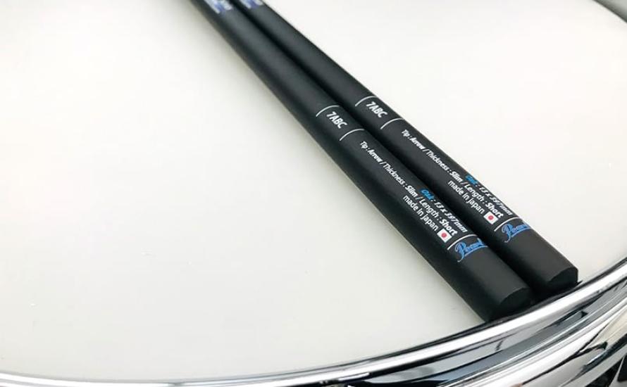 Pearl Hickory Drumsticks, Black Lacquer, 7HBC