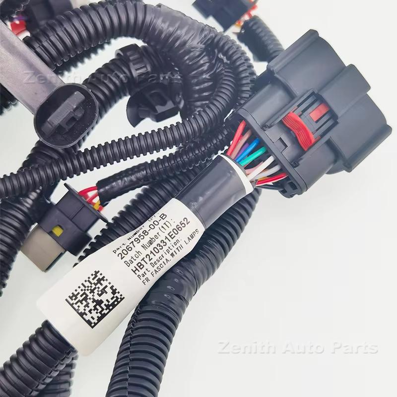 2067958-00-B Car Front Bumper Reversing Radar Wiring Harness Belt Fog Lamp Interface Sensor Harness For Tesla Model 3 2017-