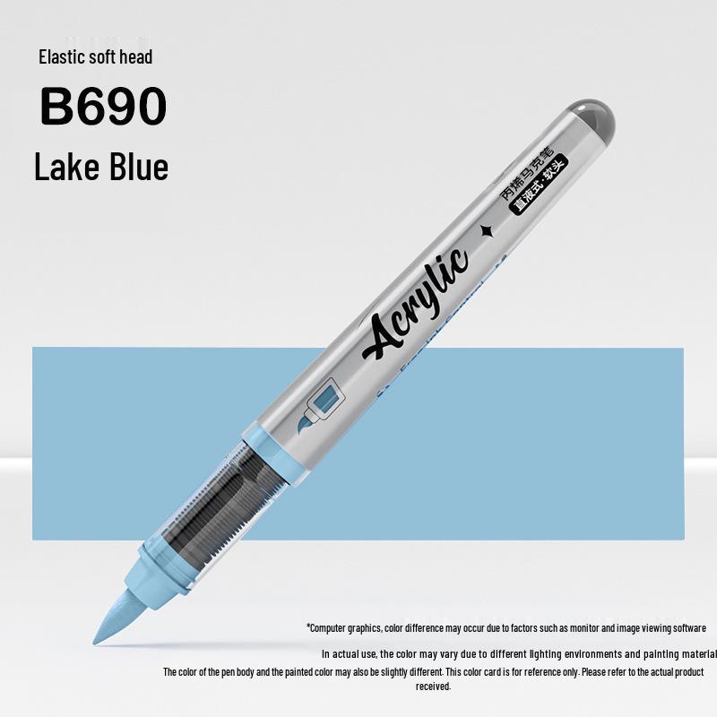 Jinzhi Liquid Acrylic Marker Pen - Soft Tip, Opaque, Large Capacity, Stackable Colors
