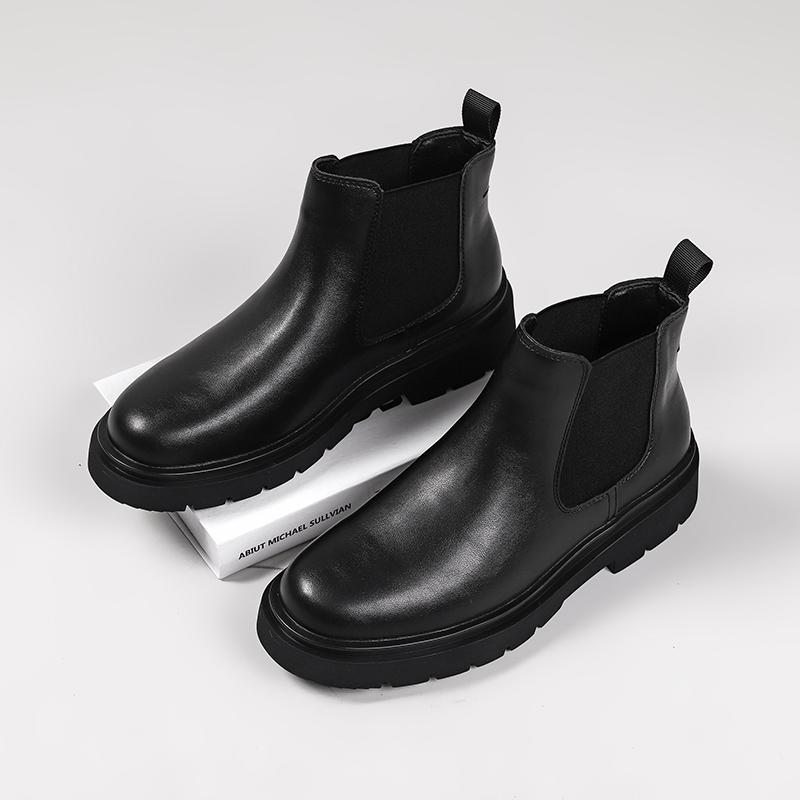 Winter Plush Men Boots Fashion Street Style Casual Shoes Personalized Trend High Top Men Shoes Comfortable Casual Boots