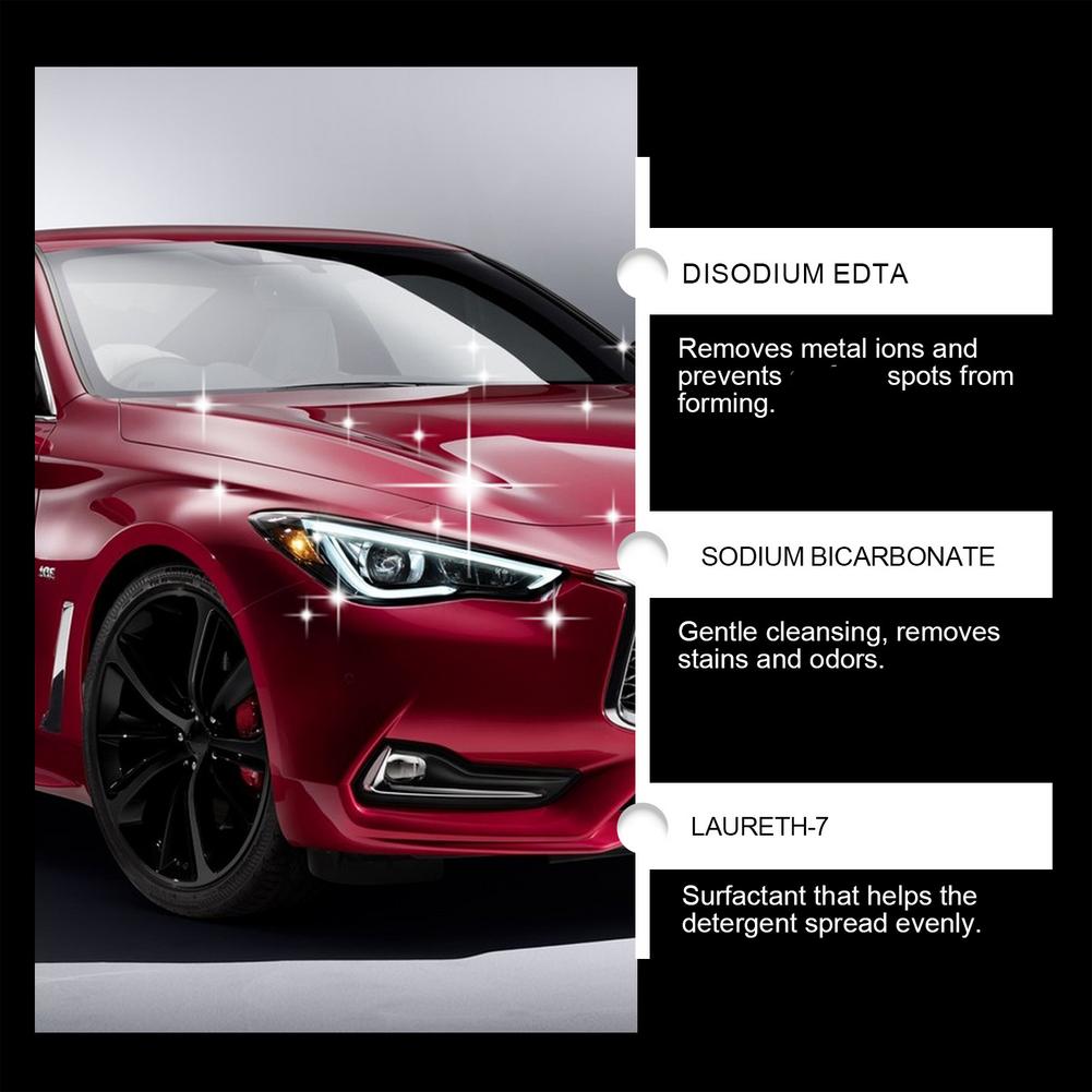 Waterless Car Wash Spray Automobile No Water Cleaning Agent Vehicle Detailing Spray Car Exterior Care Supplies For Most Vehicles
