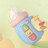 Infant Bottle Shape Teether Toy Soothing Sounds and Lullaby Machine for Early Education