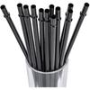 DAKOUFISH 6 Inch 7 Inch 8 Inch 9 Inch 10 Inch 11 Inch Clear Reble Plastic Drinking Straws for 6oz-40oz Jars/Tumbler,12Pcs With One Cleaning Brush