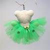 StPatricks Festival Cat Costume Dog Tulle Skirt Sequins Bowknot Headband Pet Irish Theme Dress Up Clothing Photo Outfit