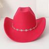 European and American rhombus sequined western cowboy top hat men's and women's casual top hat jazz hat