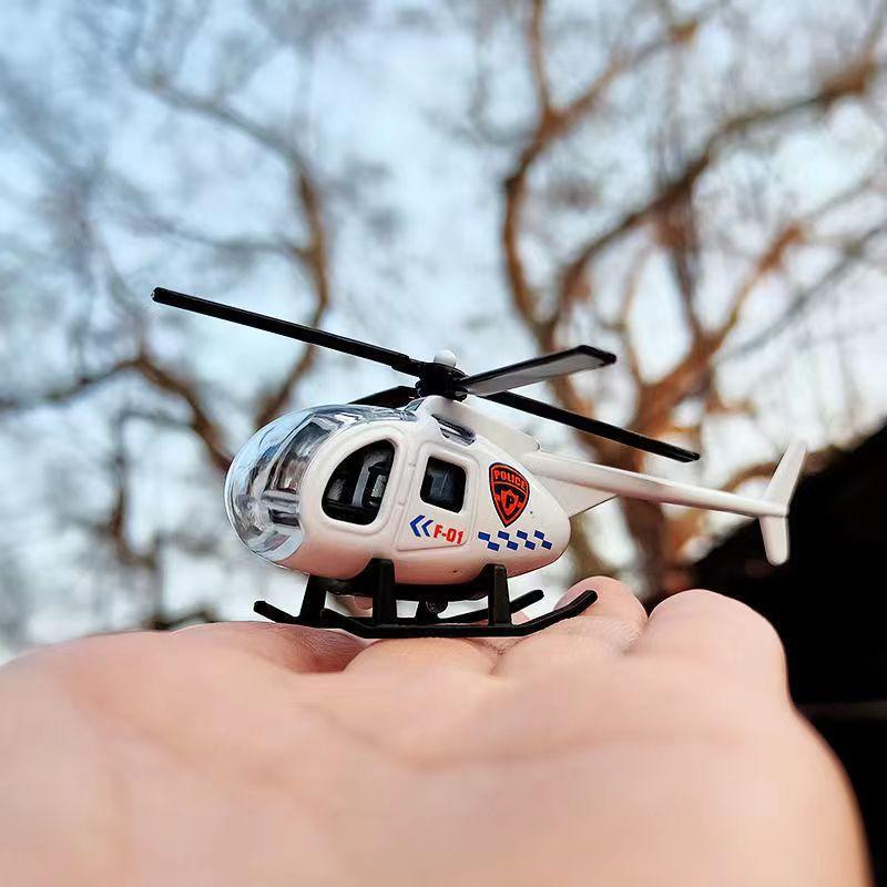 Alloy Plane Model Military Ornament, Metal Toy Boy Toy Simulation Helicopter Fighter