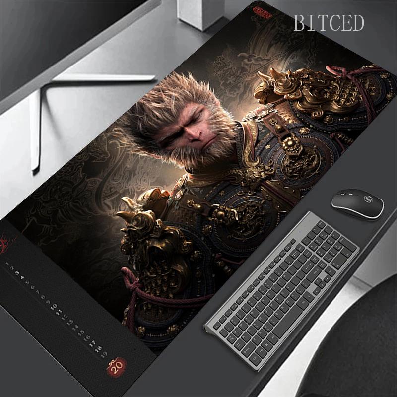 New Game Black Myth WuKong Game Mousepad Office Xxl Large Teclado Big Mouse Pad Computer Game Keyboard Rubber Anti-Slip Mice Mat