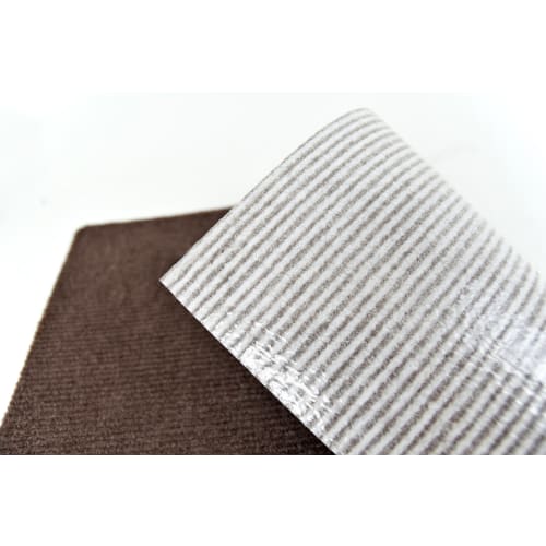 Watanabe Industries Japanese-Made Tile Carpet, Adhesive Pita Mat, Loop, 9-Piece Set, 30x30cm, Brown