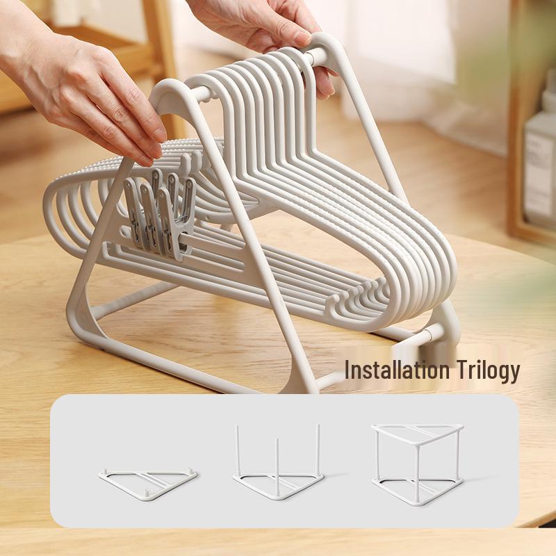 Traveler Multi-Functional Balcony Clothes Storage Rack & Clips Organizer