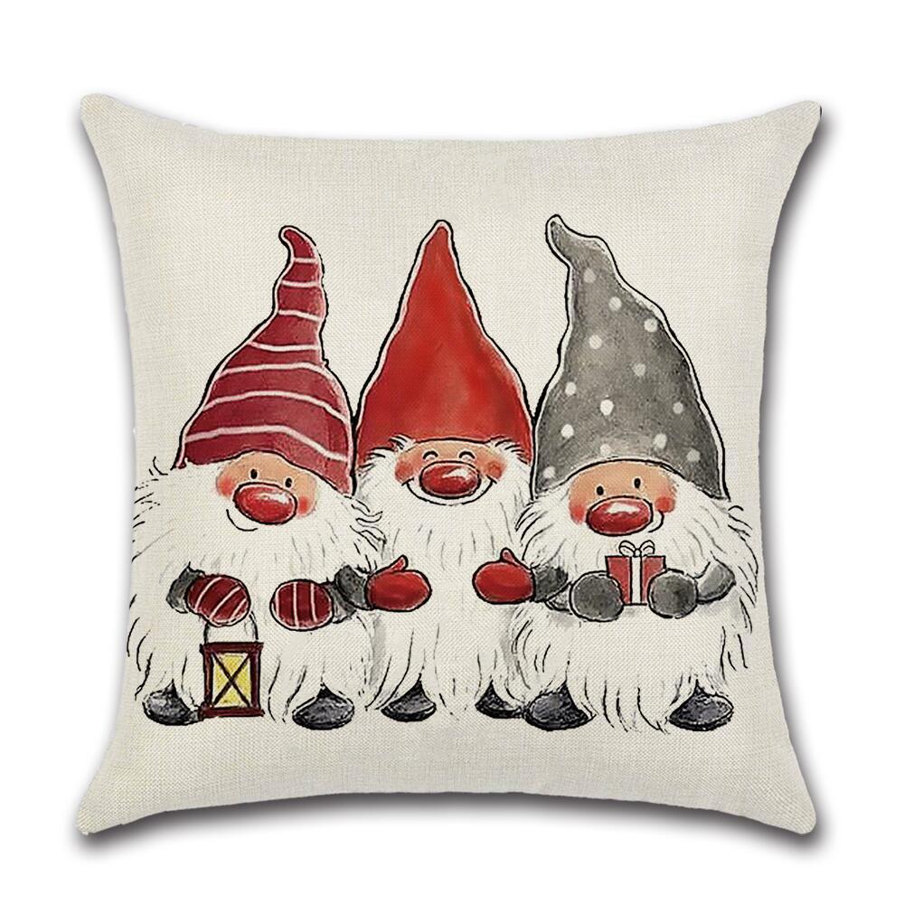 Christmas Pillowcase Red Elk Light Luxury Pillowcase Car Neck Cushion Home Pillowcase