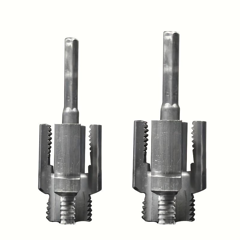 4 Pezzi Attrezzo per Filettare Tubi PPR + Nastro Sigillante per Tubi dell'Acqua, Filettature Interne ed Esterne per Tubi in PVC e PPR