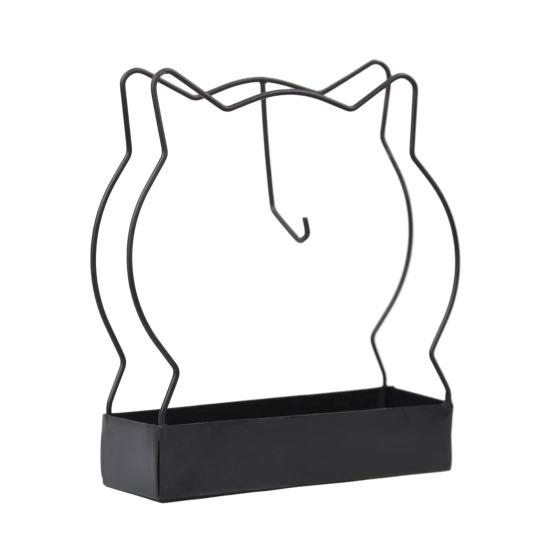 Yousheng Metal Incense Coil Holder with Ash Catcher Tray Cat Ear Pine Tree Repellent Spiral Incense Hanger Stand Portable Incense Burner Decoration