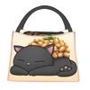Natto Sushi Katze Lunchtaschen Isoliert Bento Box Wasserdicht Lunch Tote Picknicktaschen Kühltasche Thermotasche für Frau Mädchen Schule