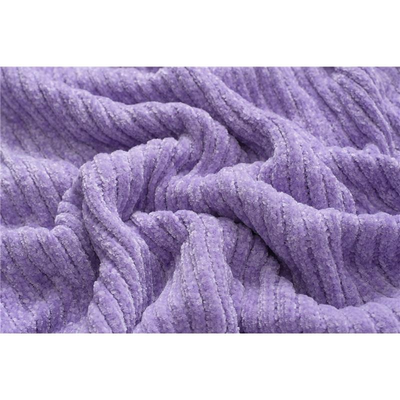 Casual Womens Sweater Autumn Winter Pullover Crew Neck Solid Color Loose Bulb Sleeve Chenille Knit Top