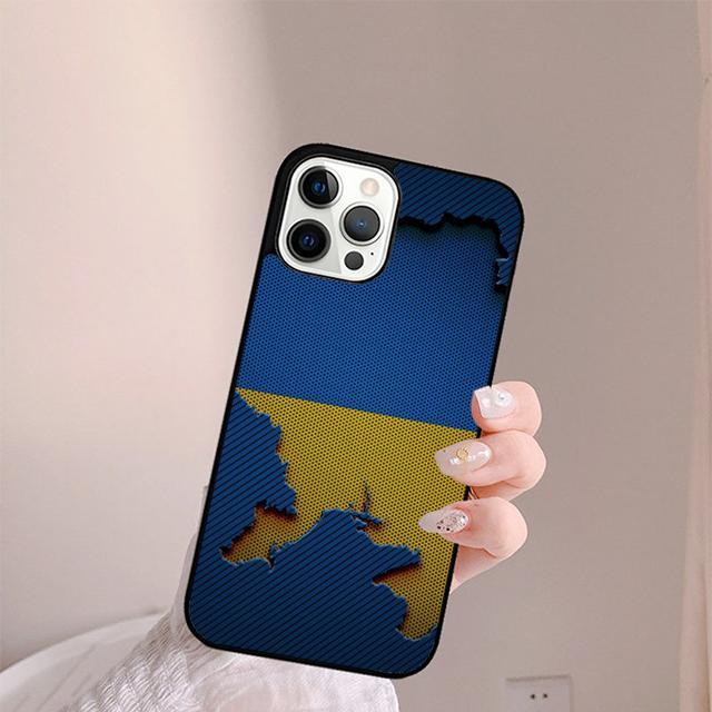 

Grungy I Love U-kraine Heart Flag Phone Case For iPhone 17 Air 14 15 16 13 12 Max Cover For Apple iPhone Pro Max Plus iPhone 15