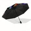 Disney's Evil Villains Automatic 3-Fold Umbrella Design, Cute Cartoon Pattern, Portable Outdoor Umbrella, Perfect, Holiday Gift for Disney f