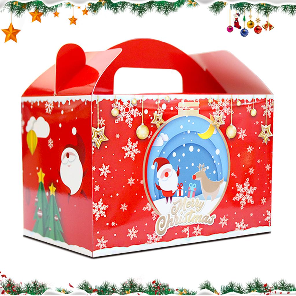 Christmas Decoration Cartoon Gift Box Candy Box Gift Box Carton Apple Gift Box Customization